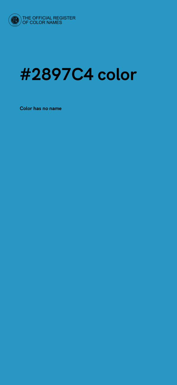 #2897C4 color image