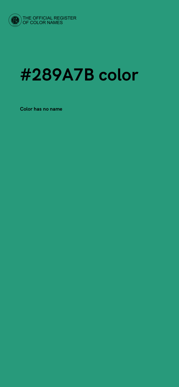 #289A7B color image