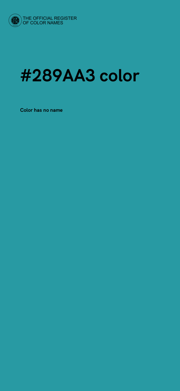 #289AA3 color image