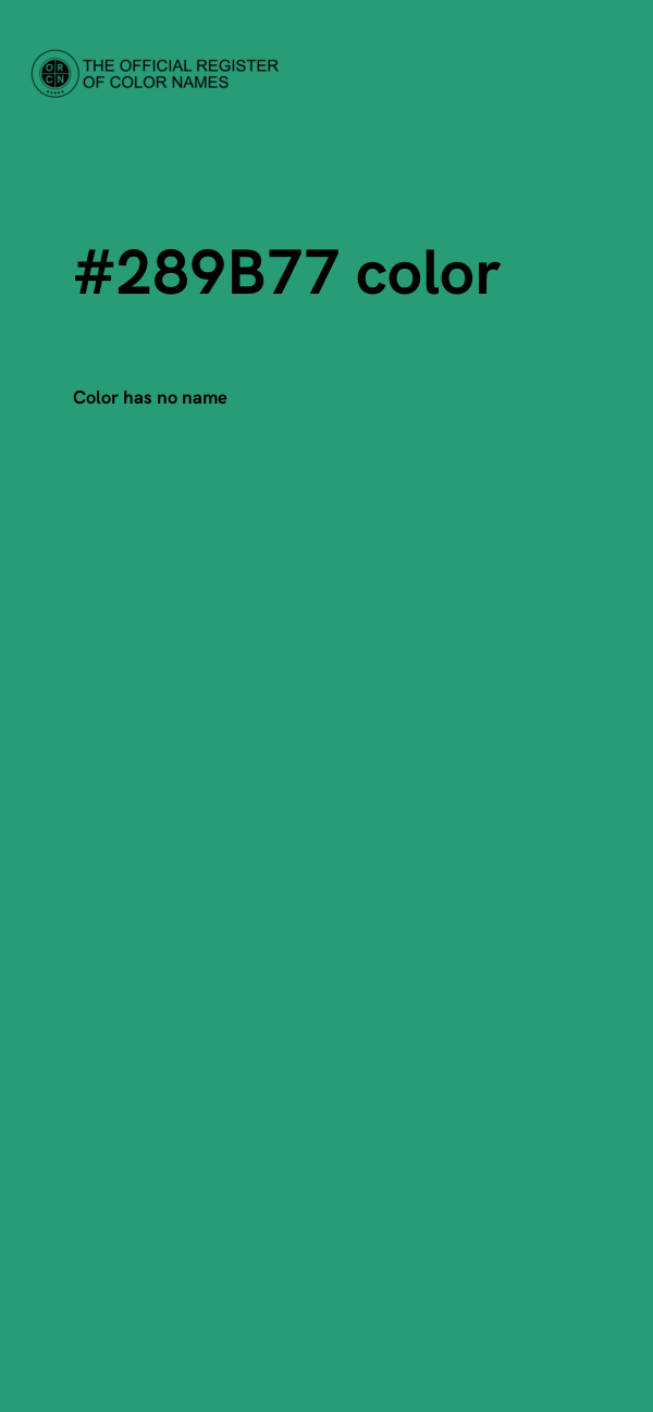 #289B77 color image
