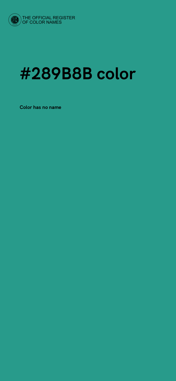 #289B8B color image