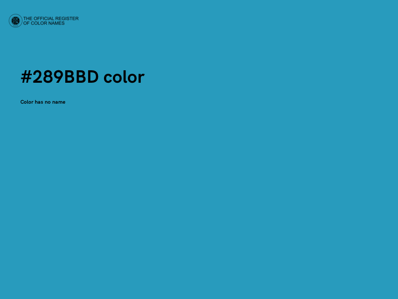 #289BBD color image