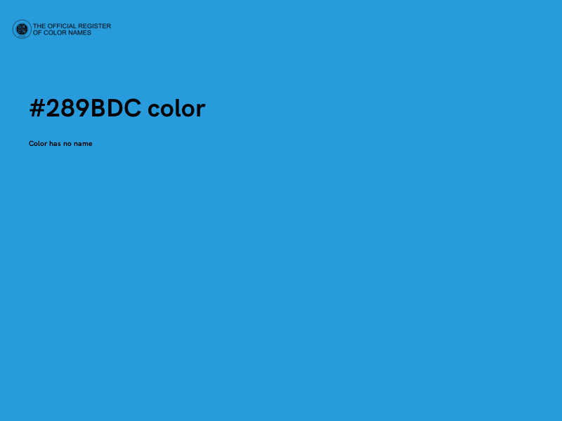 #289BDC color image