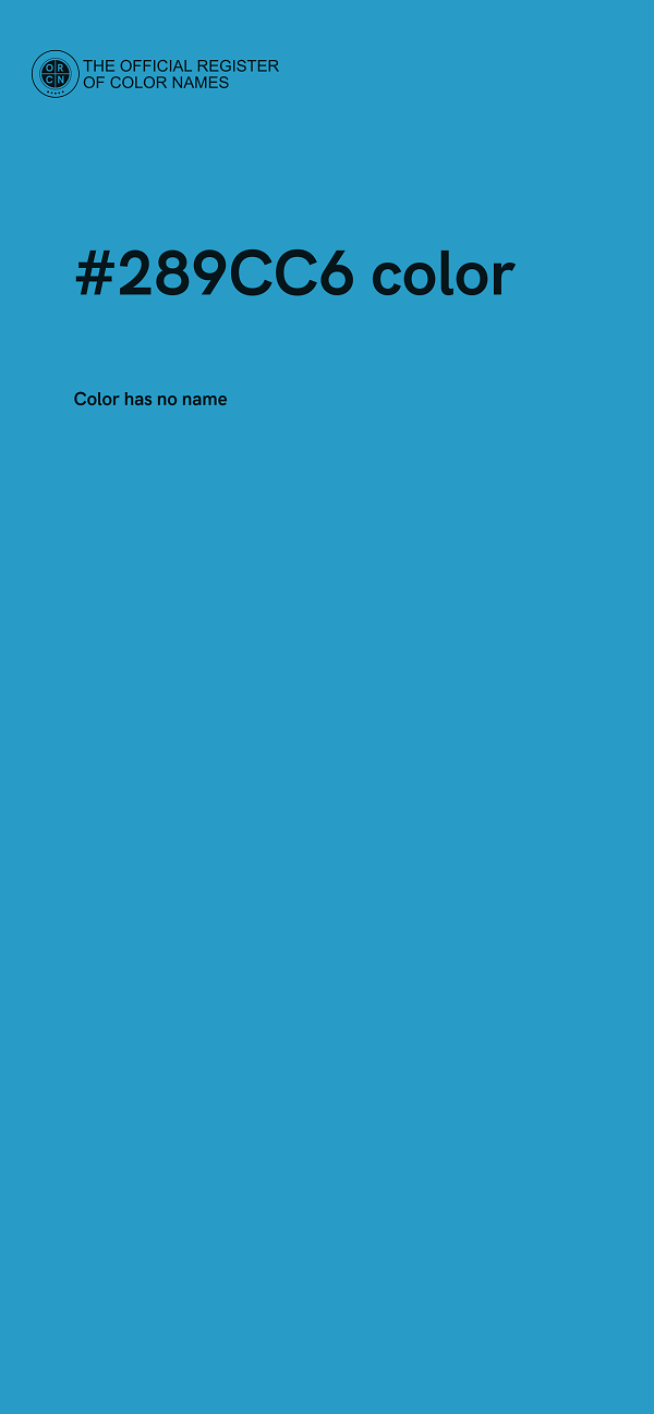 #289CC6 color image