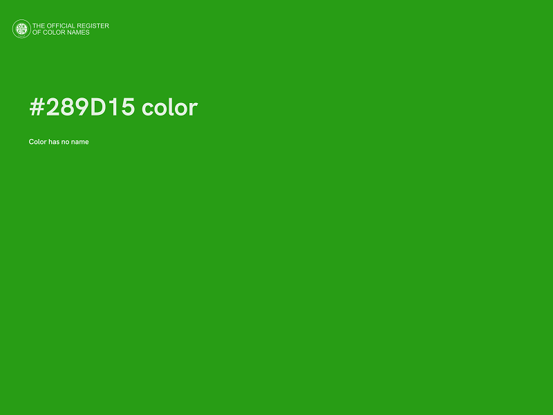 #289D15 color image