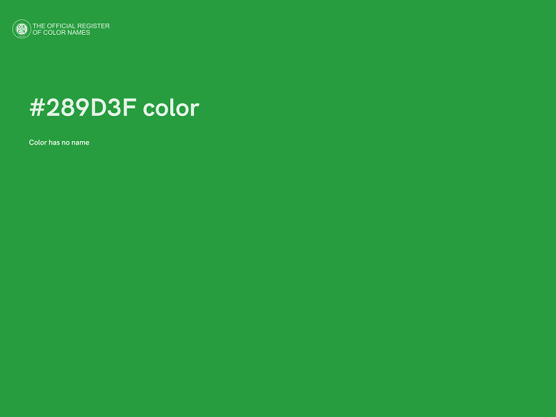 #289D3F color image
