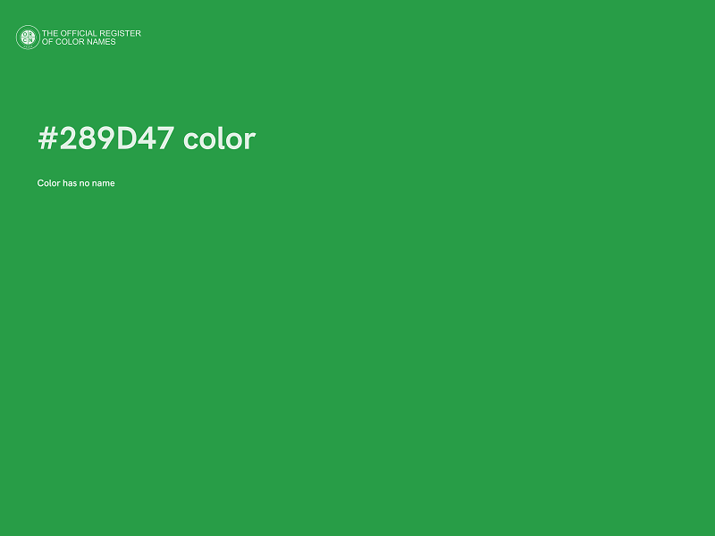 #289D47 color image