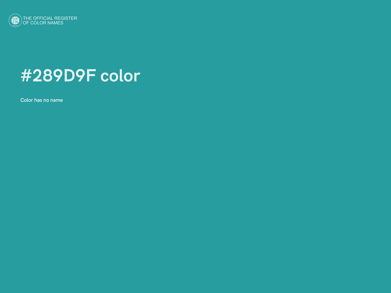 #289D9F color image