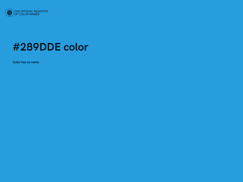 #289DDE color image