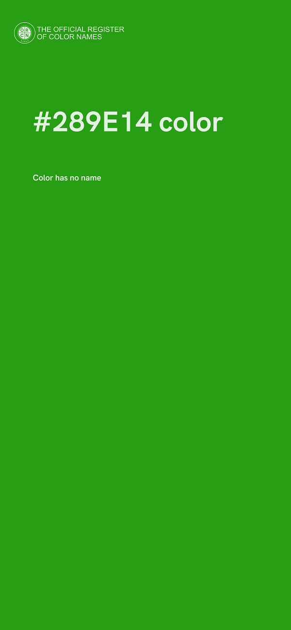 #289E14 color image