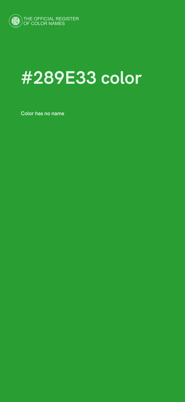 #289E33 color image