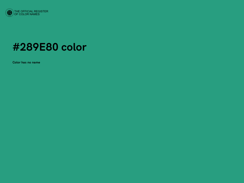 #289E80 color image