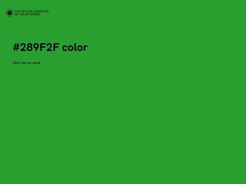 #289F2F color image