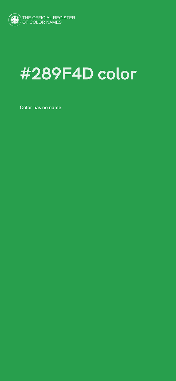 #289F4D color image
