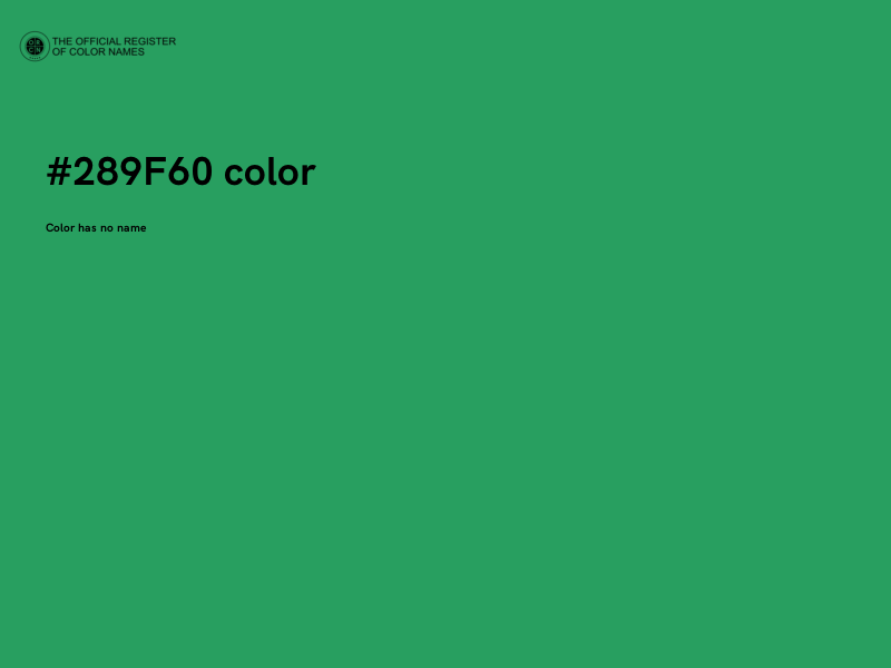 #289F60 color image
