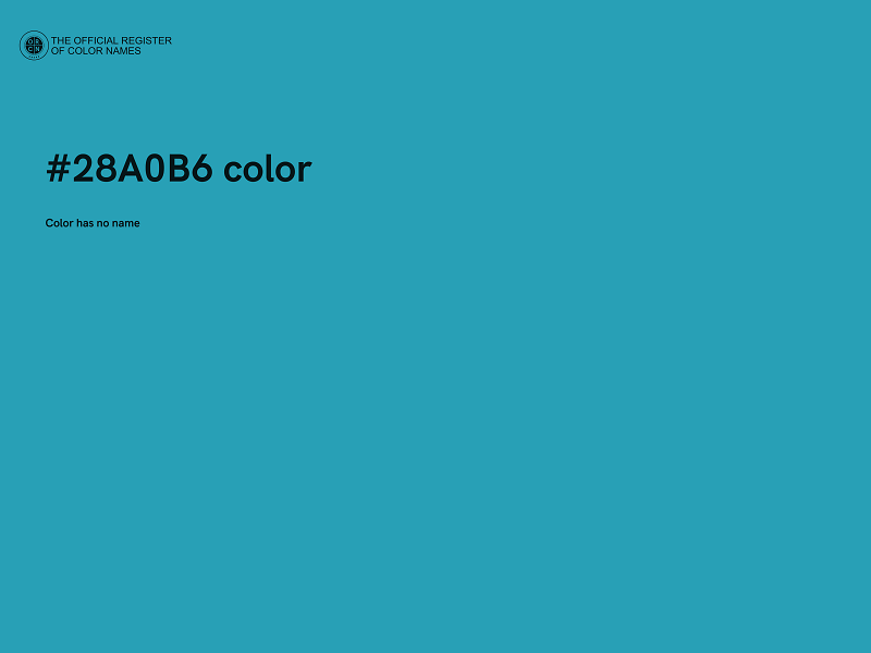 #28A0B6 color image