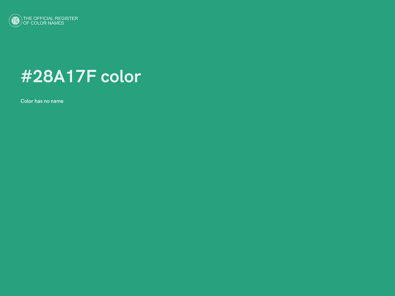 #28A17F color image