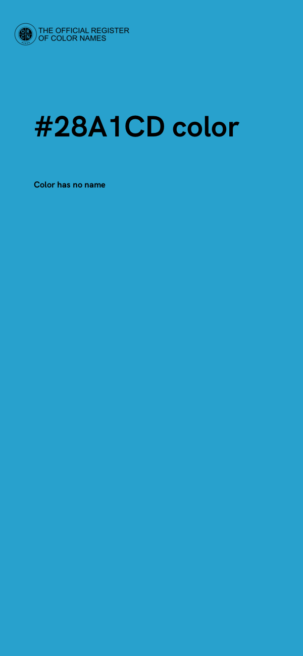 #28A1CD color image
