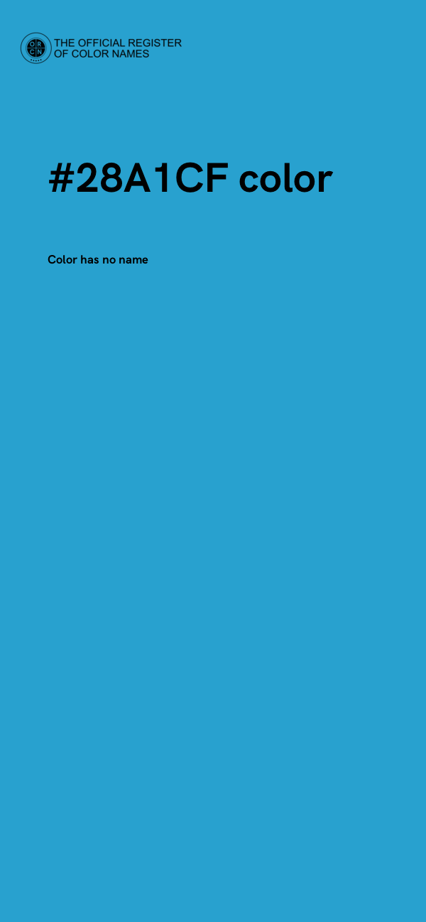 #28A1CF color image