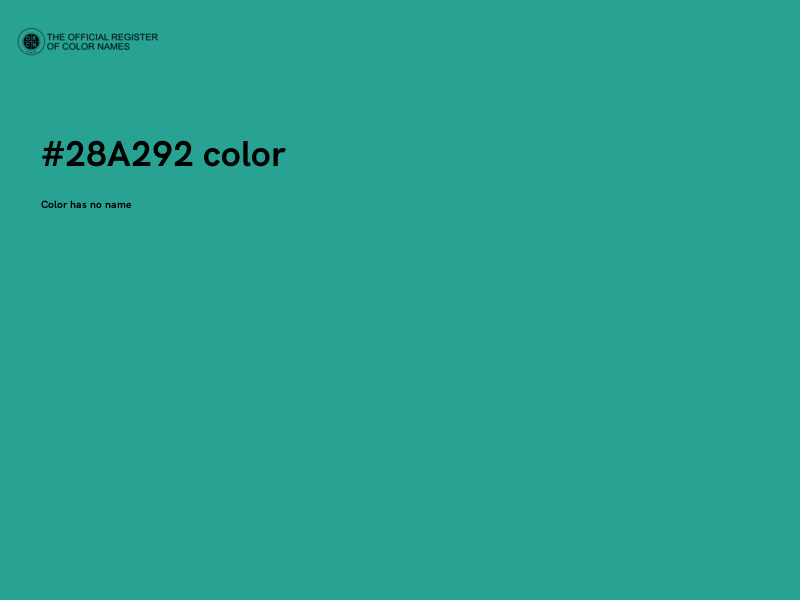 #28A292 color image