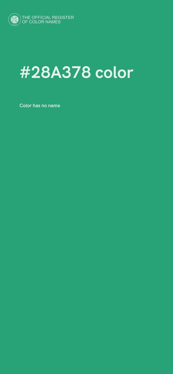 #28A378 color image