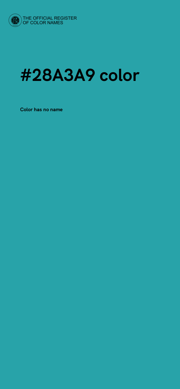 #28A3A9 color image