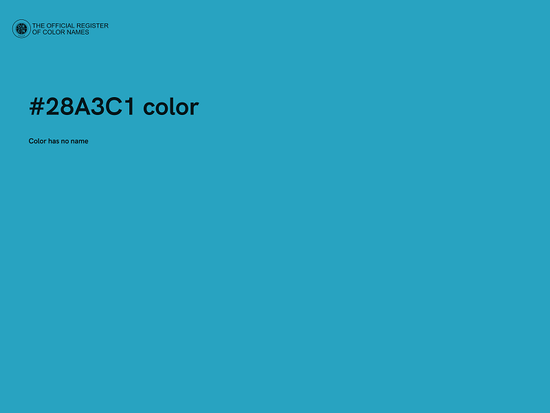 #28A3C1 color image