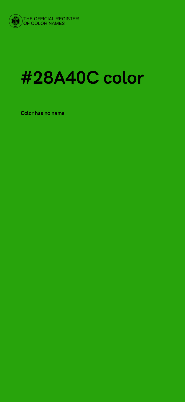 #28A40C color image