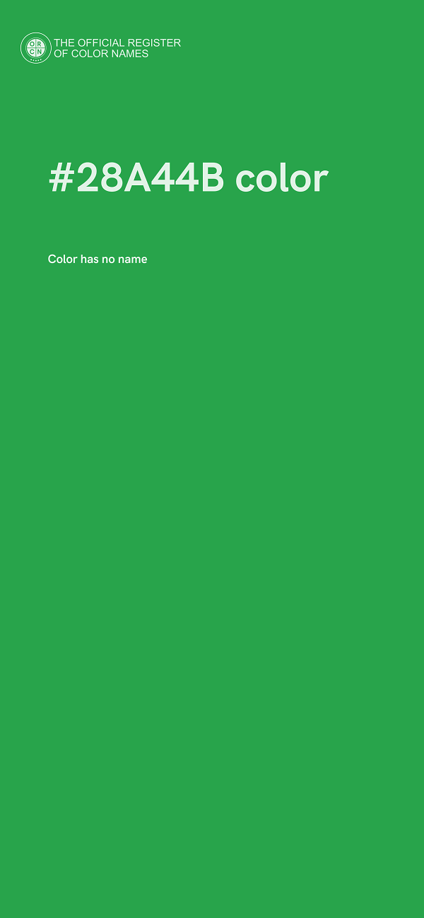 #28A44B color image