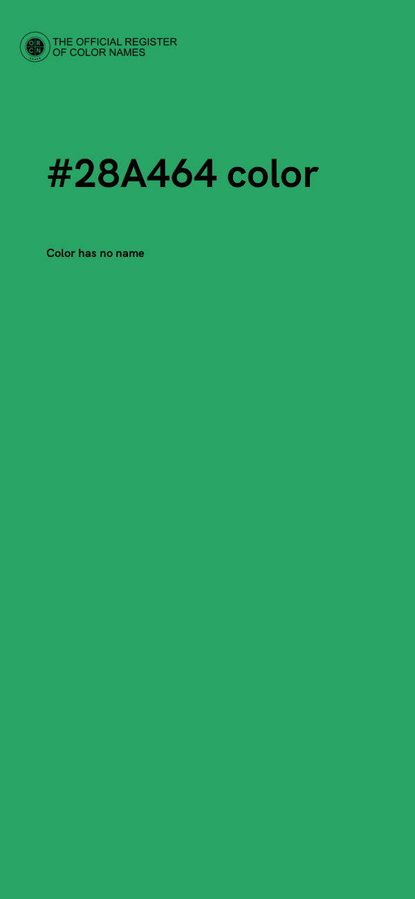 #28A464 color image