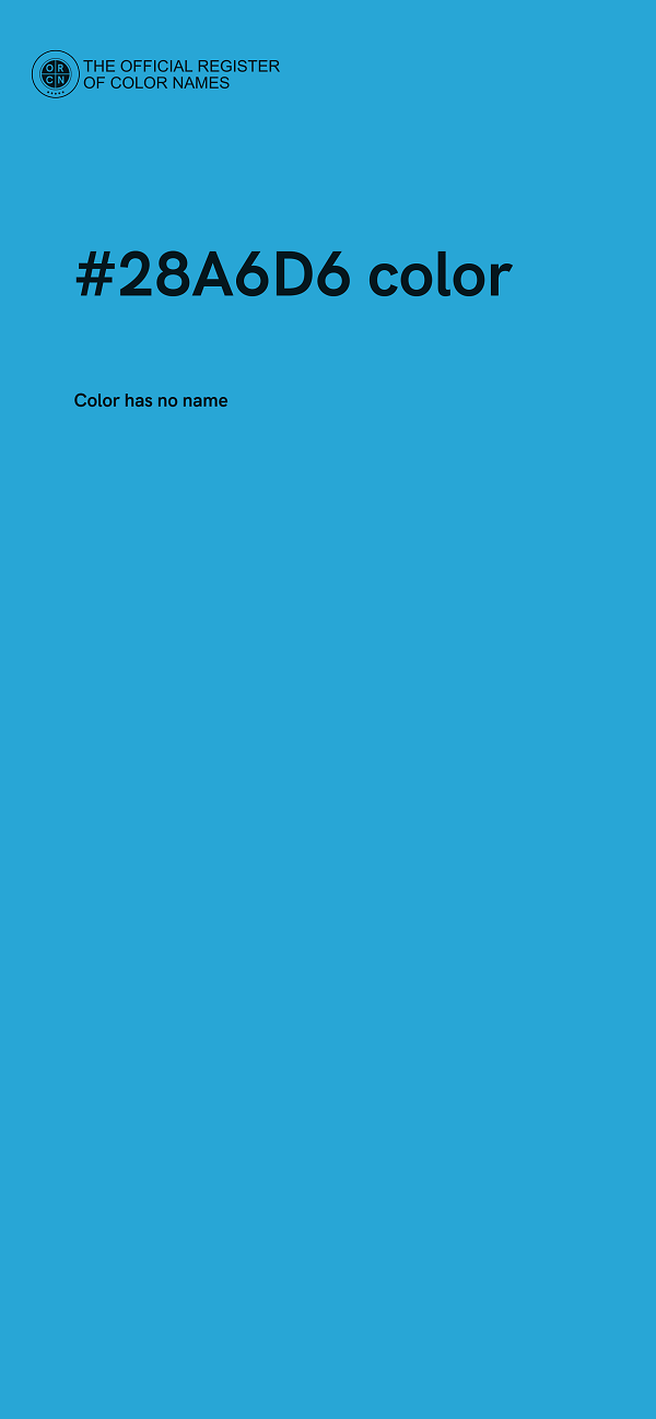 #28A6D6 color image