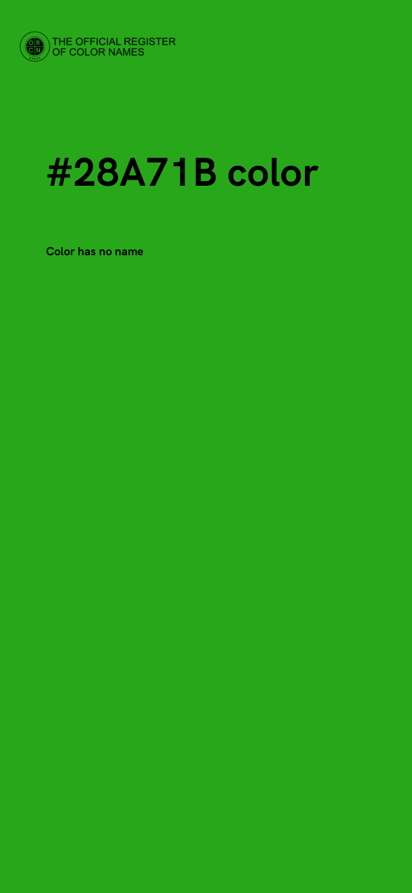 #28A71B color image