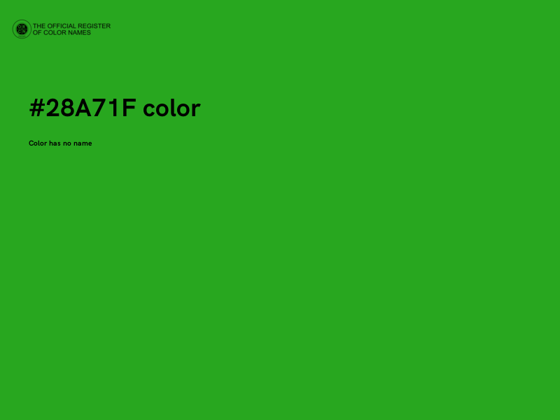 #28A71F color image