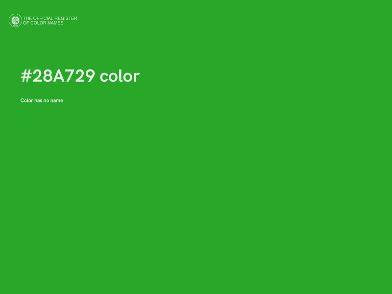 #28A729 color image