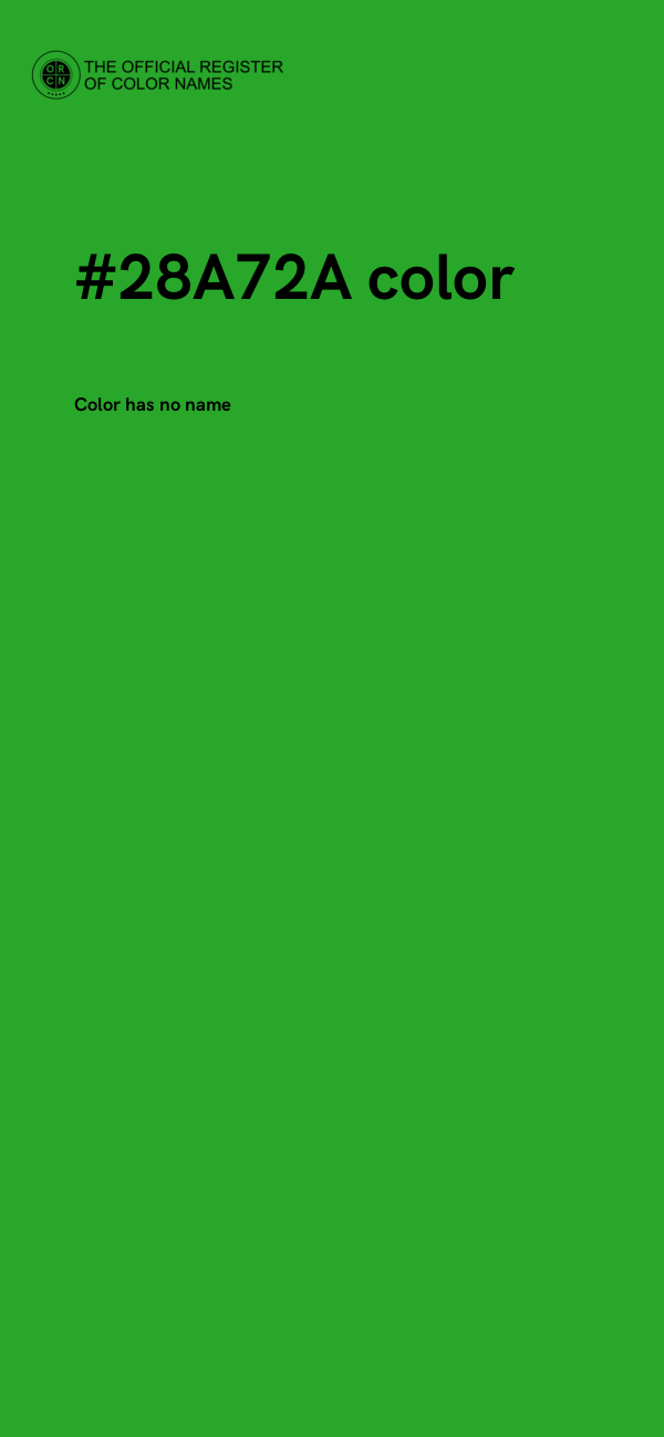#28A72A color image