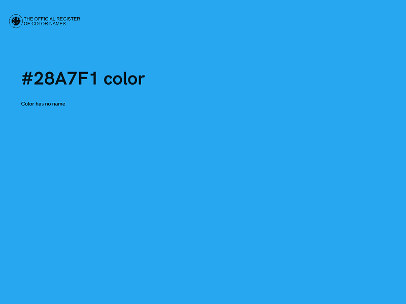 #28A7F1 color image