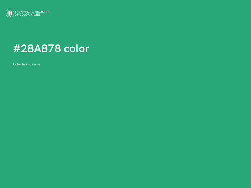 #28A878 color image