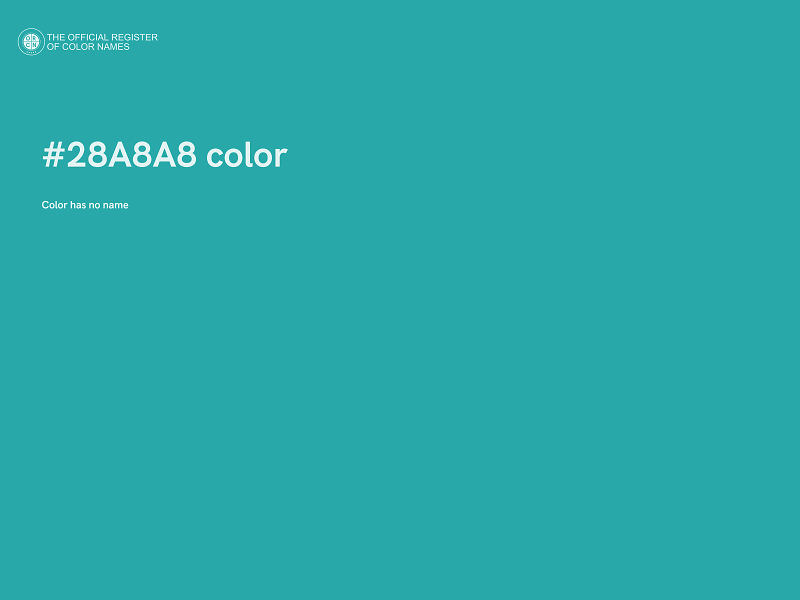 #28A8A8 color image
