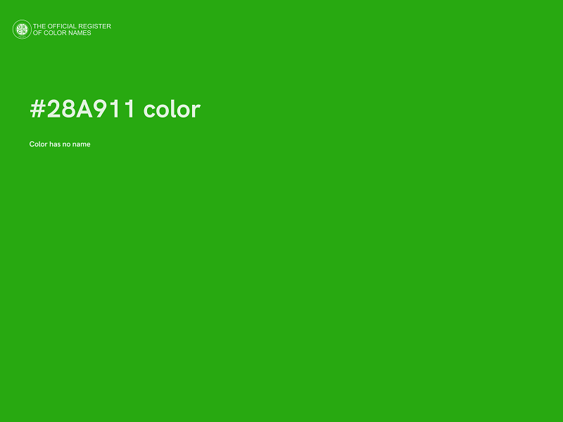 #28A911 color image