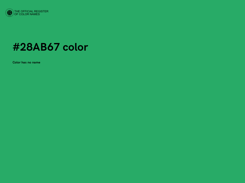 #28AB67 color image