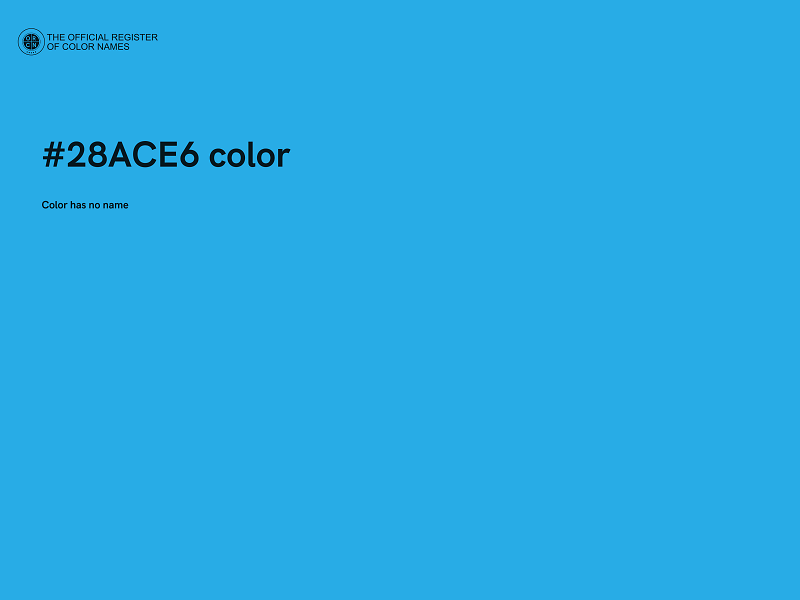 #28ACE6 color image