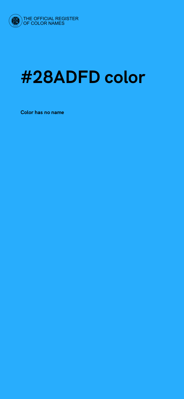 #28ADFD color image