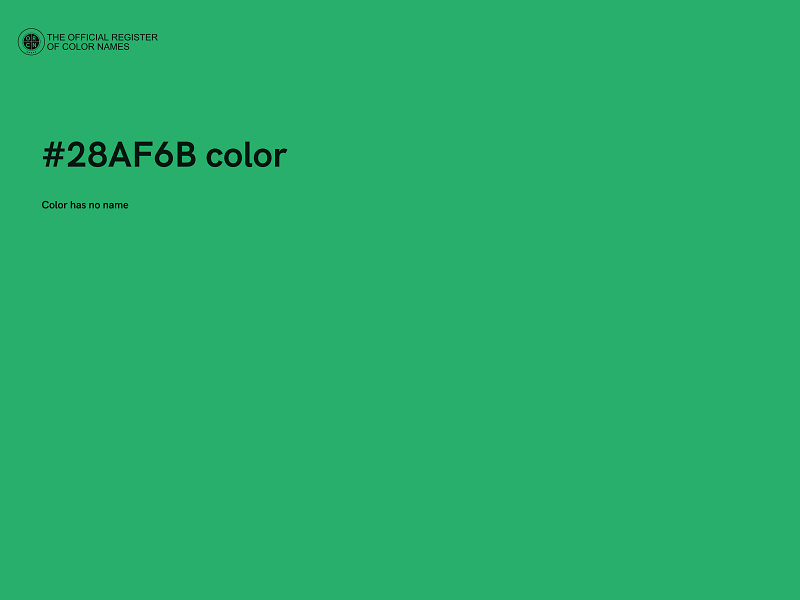 #28AF6B color image