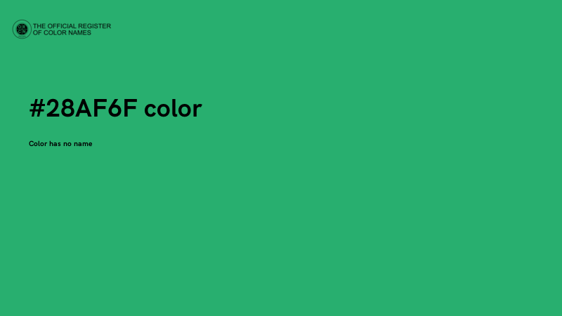 #28AF6F color image