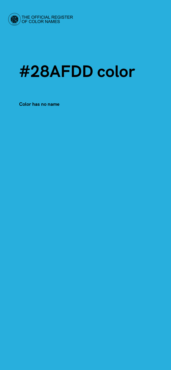 #28AFDD color image