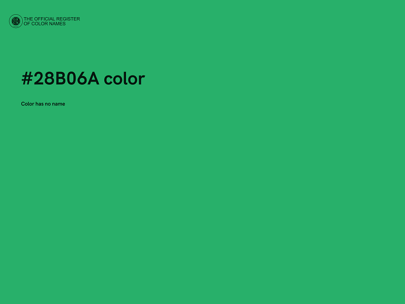 #28B06A color image