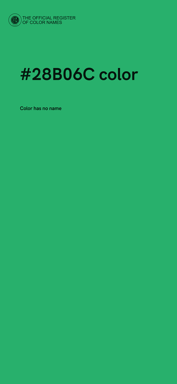 #28B06C color image