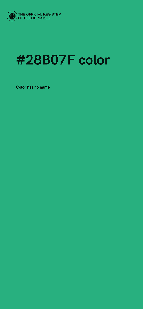 #28B07F color image