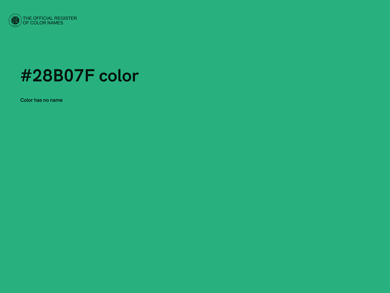 #28B07F color image