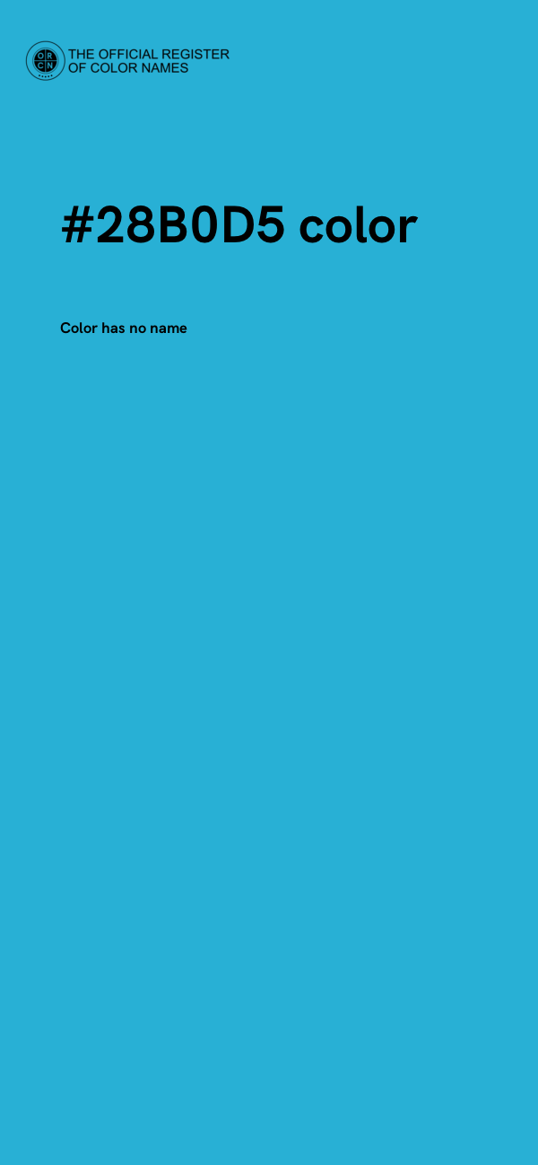 #28B0D5 color image